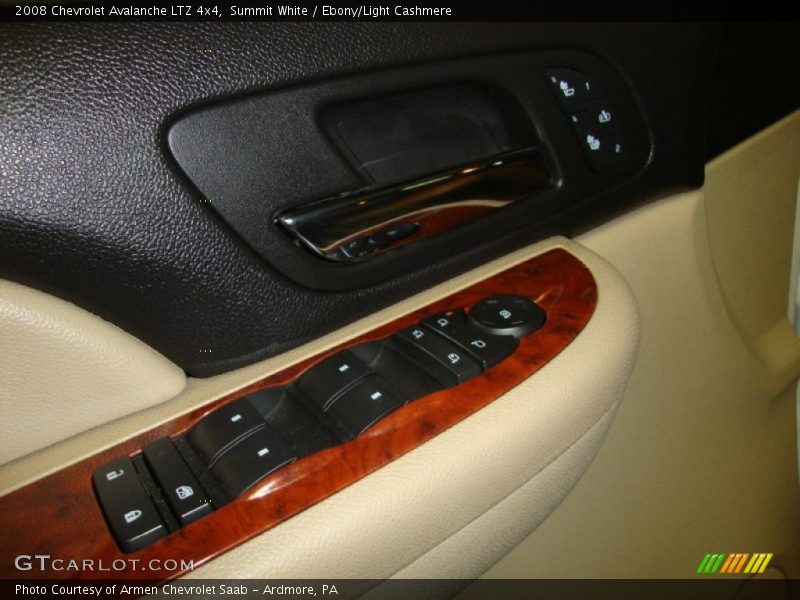 Summit White / Ebony/Light Cashmere 2008 Chevrolet Avalanche LTZ 4x4