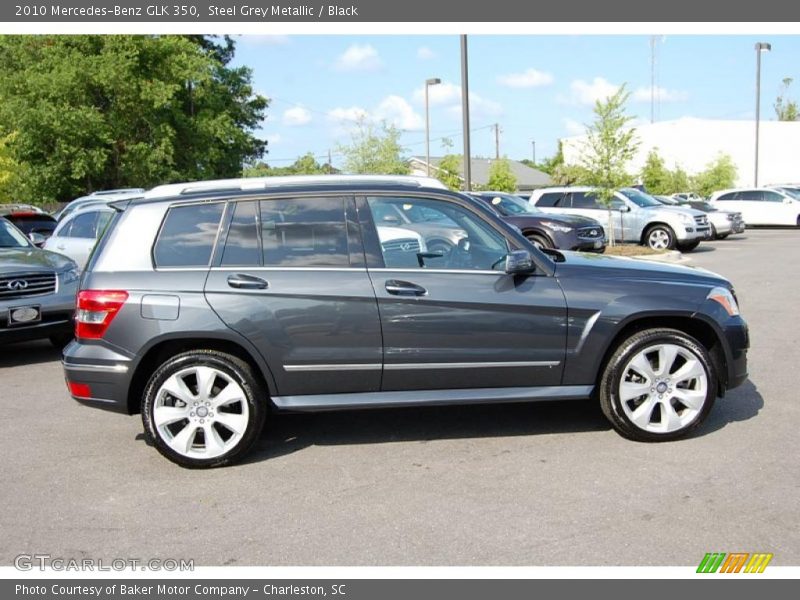 Steel Grey Metallic / Black 2010 Mercedes-Benz GLK 350