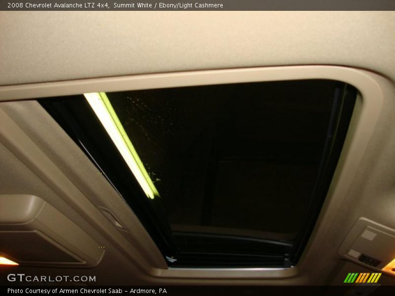 Summit White / Ebony/Light Cashmere 2008 Chevrolet Avalanche LTZ 4x4