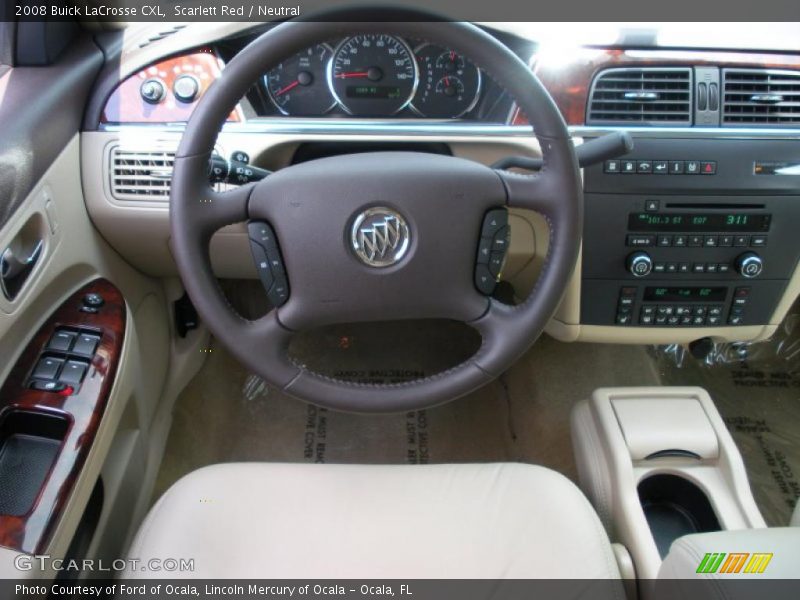 Scarlett Red / Neutral 2008 Buick LaCrosse CXL