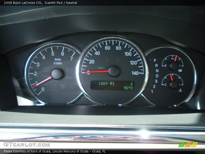 Scarlett Red / Neutral 2008 Buick LaCrosse CXL