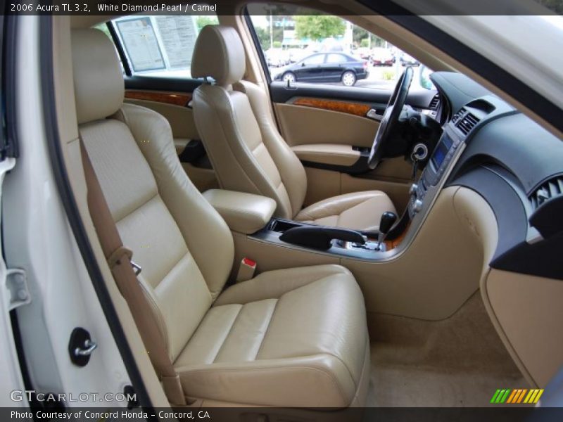 White Diamond Pearl / Camel 2006 Acura TL 3.2