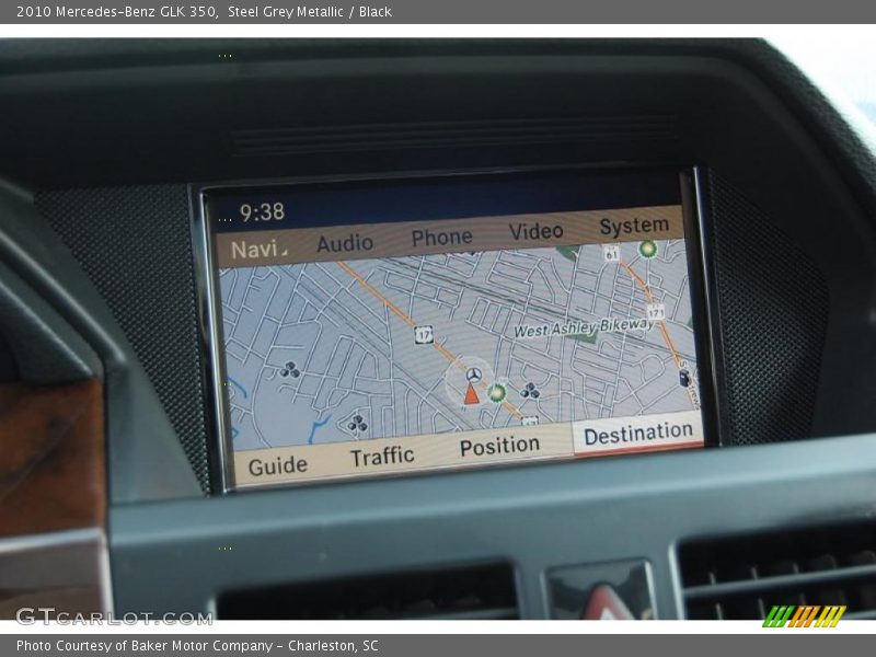 Steel Grey Metallic / Black 2010 Mercedes-Benz GLK 350