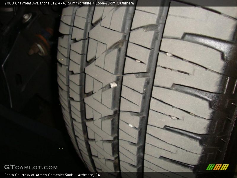 Summit White / Ebony/Light Cashmere 2008 Chevrolet Avalanche LTZ 4x4