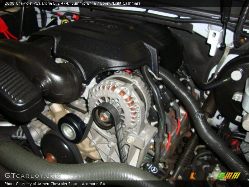 Summit White / Ebony/Light Cashmere 2008 Chevrolet Avalanche LTZ 4x4