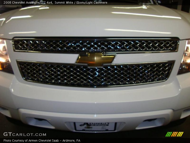 Summit White / Ebony/Light Cashmere 2008 Chevrolet Avalanche LTZ 4x4