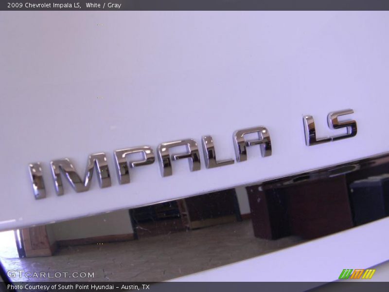 White / Gray 2009 Chevrolet Impala LS