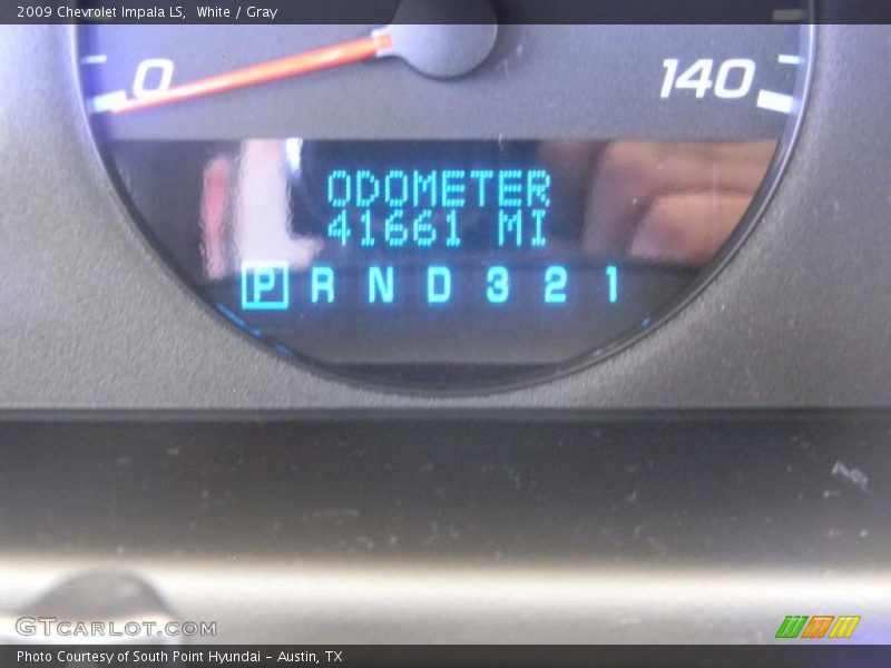 White / Gray 2009 Chevrolet Impala LS