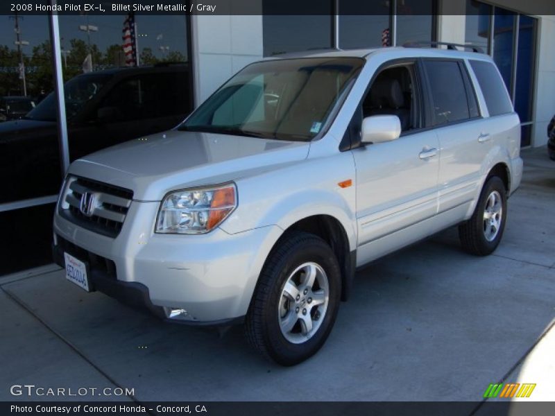 Billet Silver Metallic / Gray 2008 Honda Pilot EX-L