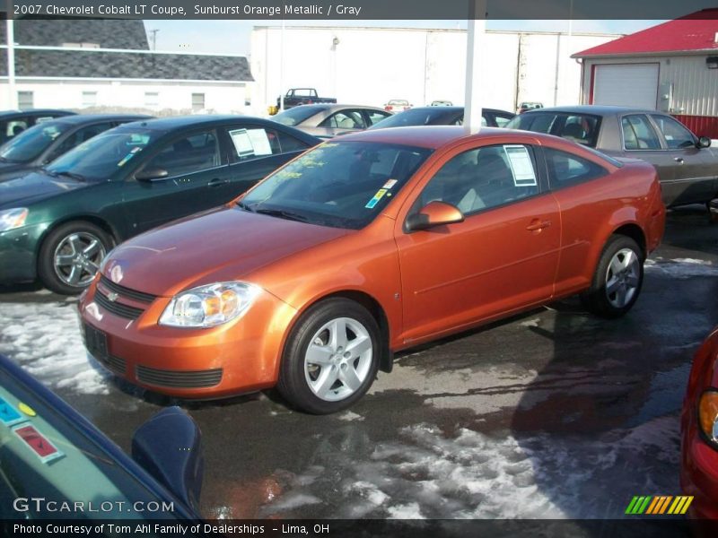 Sunburst Orange Metallic / Gray 2007 Chevrolet Cobalt LT Coupe