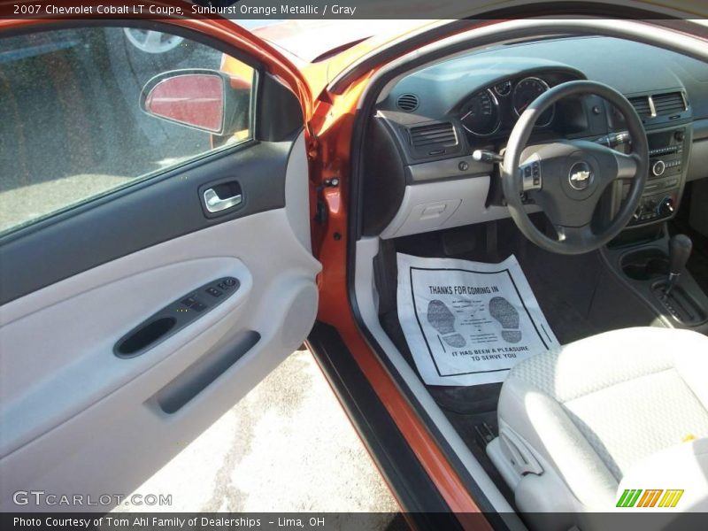 Sunburst Orange Metallic / Gray 2007 Chevrolet Cobalt LT Coupe