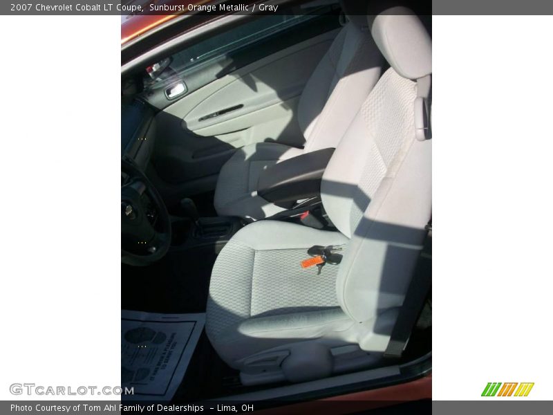 Sunburst Orange Metallic / Gray 2007 Chevrolet Cobalt LT Coupe