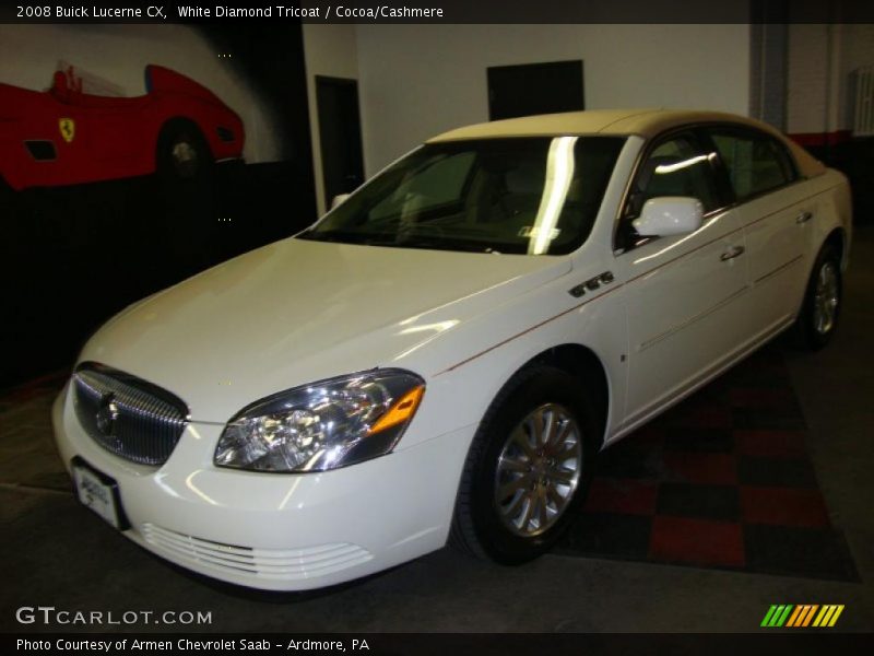 White Diamond Tricoat / Cocoa/Cashmere 2008 Buick Lucerne CX