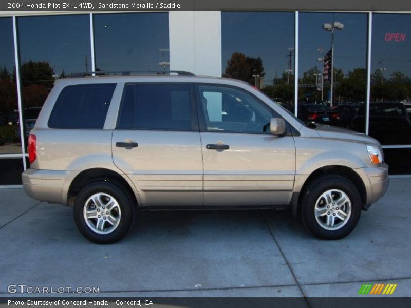 Sandstone Metallic / Saddle 2004 Honda Pilot EX-L 4WD