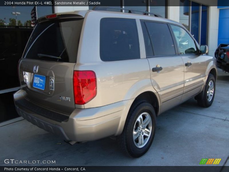 Sandstone Metallic / Saddle 2004 Honda Pilot EX-L 4WD