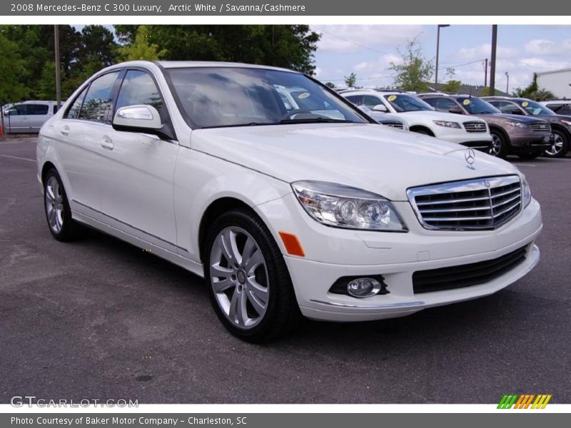 Arctic White / Savanna/Cashmere 2008 Mercedes-Benz C 300 Luxury
