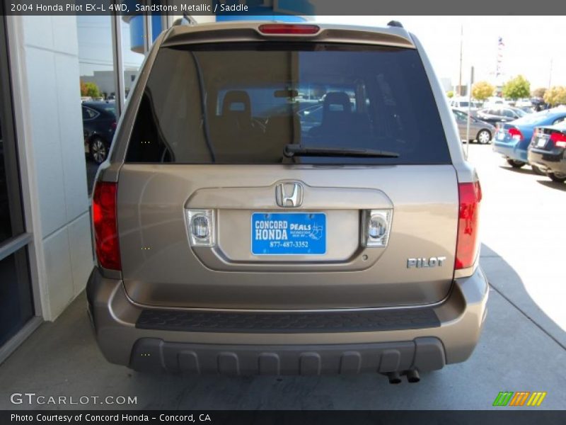 Sandstone Metallic / Saddle 2004 Honda Pilot EX-L 4WD