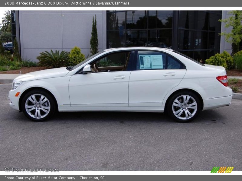 Arctic White / Savanna/Cashmere 2008 Mercedes-Benz C 300 Luxury