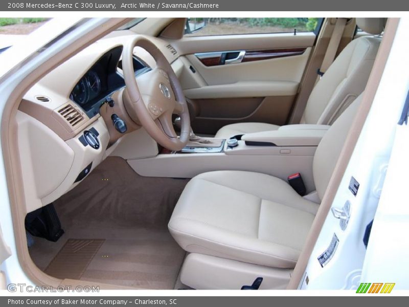 Arctic White / Savanna/Cashmere 2008 Mercedes-Benz C 300 Luxury