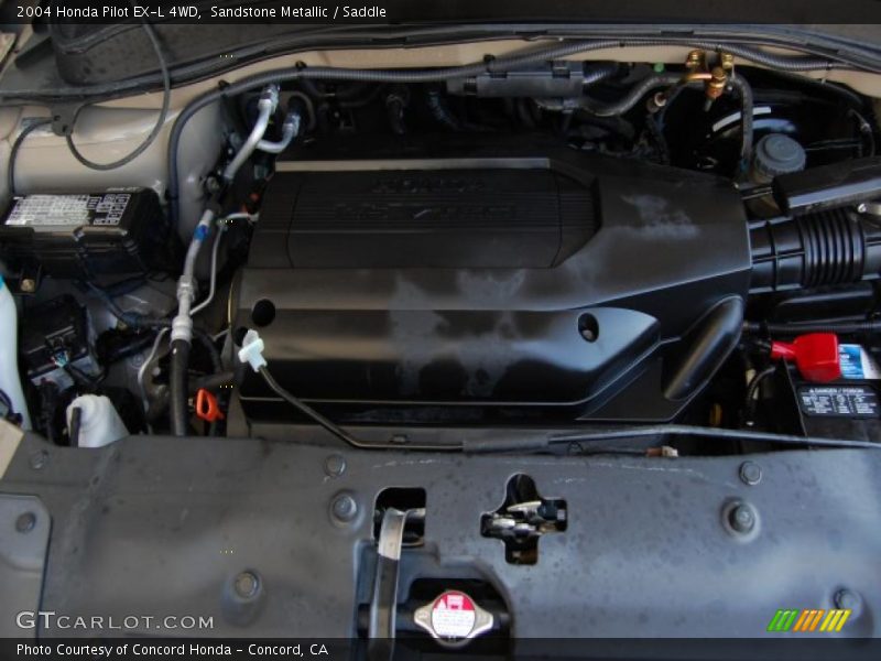 Sandstone Metallic / Saddle 2004 Honda Pilot EX-L 4WD