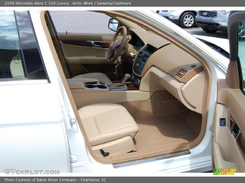 Arctic White / Savanna/Cashmere 2008 Mercedes-Benz C 300 Luxury