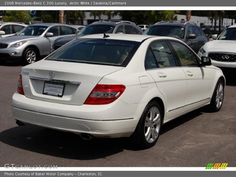Arctic White / Savanna/Cashmere 2008 Mercedes-Benz C 300 Luxury