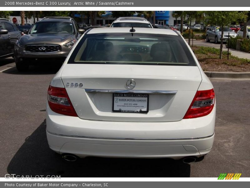Arctic White / Savanna/Cashmere 2008 Mercedes-Benz C 300 Luxury