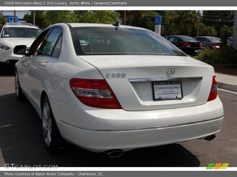 Arctic White / Savanna/Cashmere 2008 Mercedes-Benz C 300 Luxury