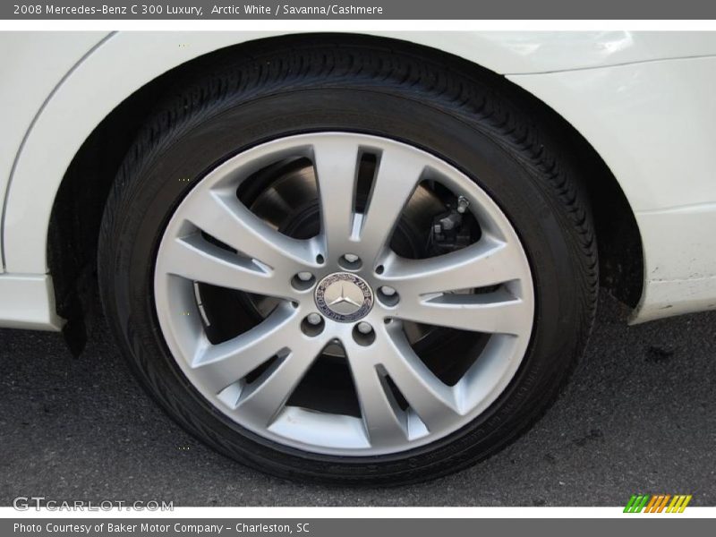 Arctic White / Savanna/Cashmere 2008 Mercedes-Benz C 300 Luxury