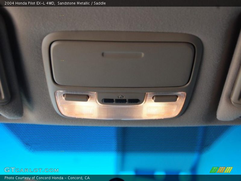 Sandstone Metallic / Saddle 2004 Honda Pilot EX-L 4WD