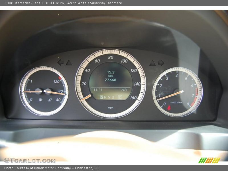 Arctic White / Savanna/Cashmere 2008 Mercedes-Benz C 300 Luxury