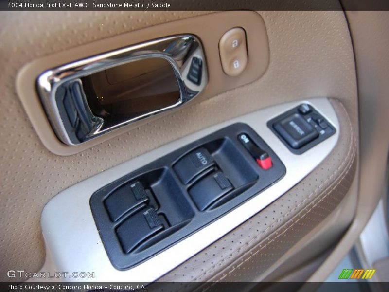 Sandstone Metallic / Saddle 2004 Honda Pilot EX-L 4WD