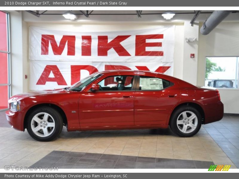 Inferno Red Crystal Pearl / Dark Slate Gray 2010 Dodge Charger SXT