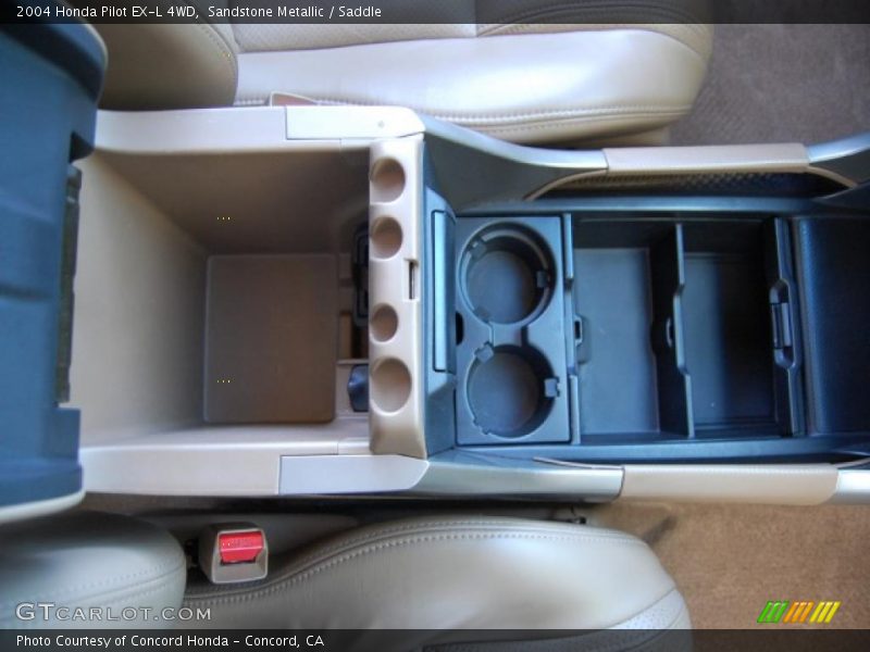Sandstone Metallic / Saddle 2004 Honda Pilot EX-L 4WD
