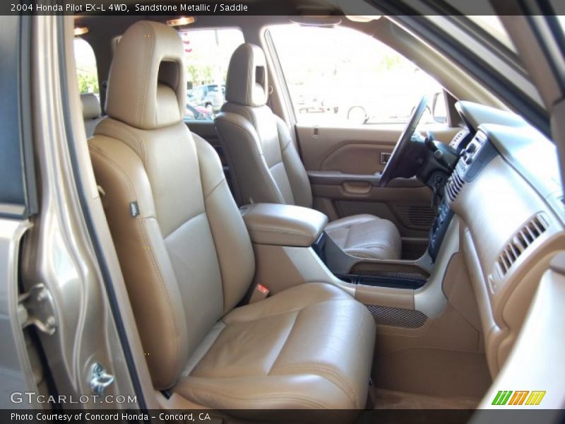 Sandstone Metallic / Saddle 2004 Honda Pilot EX-L 4WD