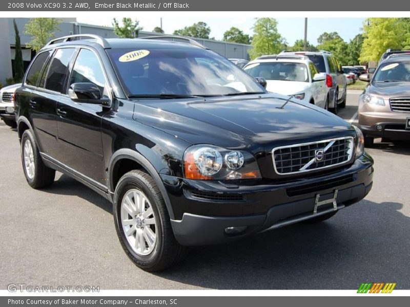 Ember Black Metallic / Off Black 2008 Volvo XC90 3.2 AWD