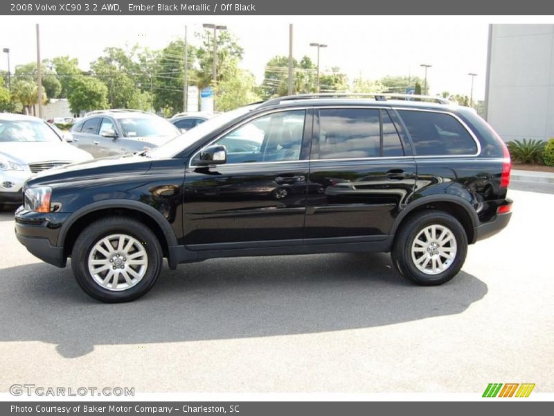 Ember Black Metallic / Off Black 2008 Volvo XC90 3.2 AWD