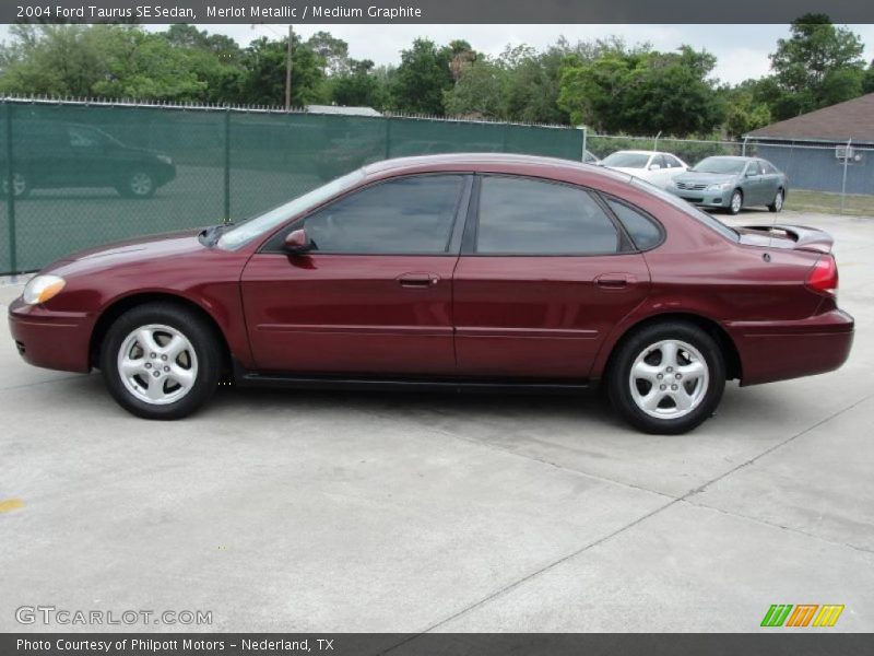 Merlot Metallic / Medium Graphite 2004 Ford Taurus SE Sedan