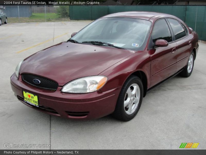 Merlot Metallic / Medium Graphite 2004 Ford Taurus SE Sedan