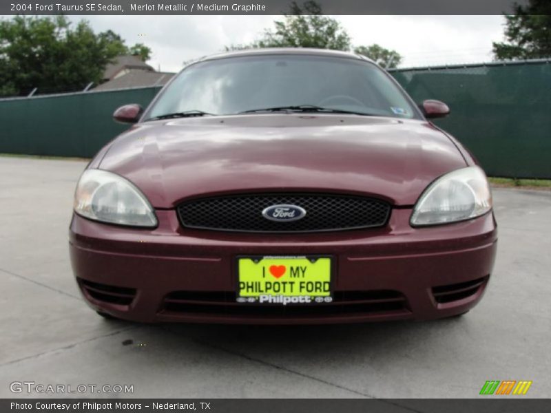 Merlot Metallic / Medium Graphite 2004 Ford Taurus SE Sedan