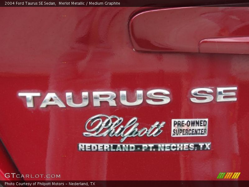 Merlot Metallic / Medium Graphite 2004 Ford Taurus SE Sedan