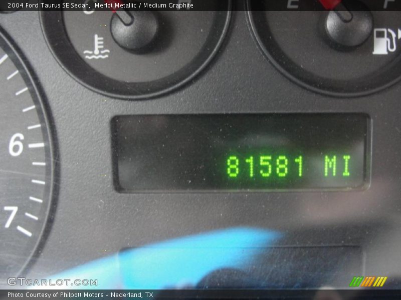 Merlot Metallic / Medium Graphite 2004 Ford Taurus SE Sedan