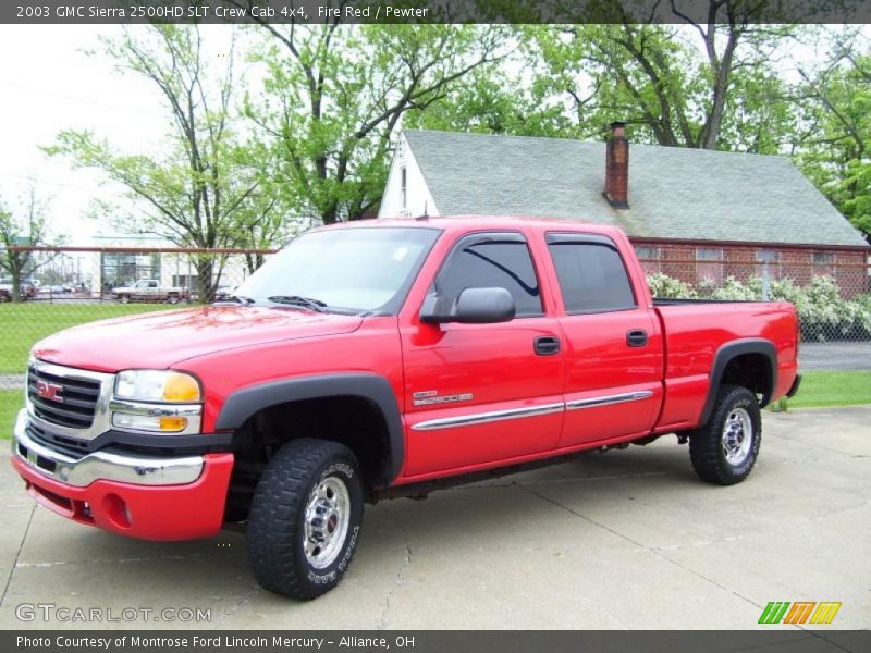 Fire Red / Pewter 2003 GMC Sierra 2500HD SLT Crew Cab 4x4