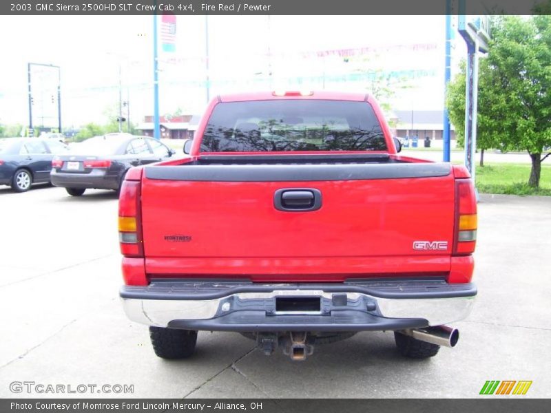 Fire Red / Pewter 2003 GMC Sierra 2500HD SLT Crew Cab 4x4