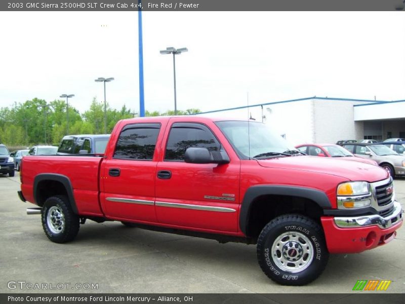 Fire Red / Pewter 2003 GMC Sierra 2500HD SLT Crew Cab 4x4