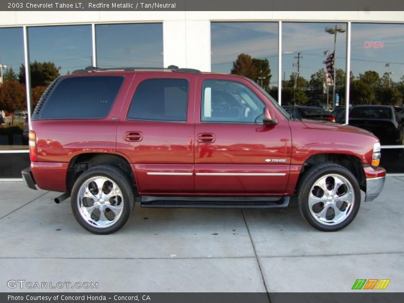 Redfire Metallic / Tan/Neutral 2003 Chevrolet Tahoe LT
