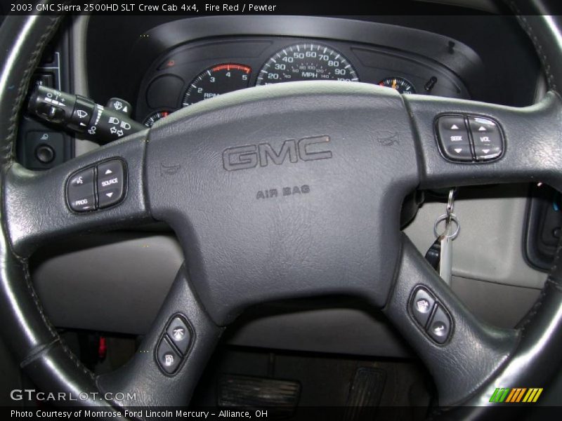 Fire Red / Pewter 2003 GMC Sierra 2500HD SLT Crew Cab 4x4