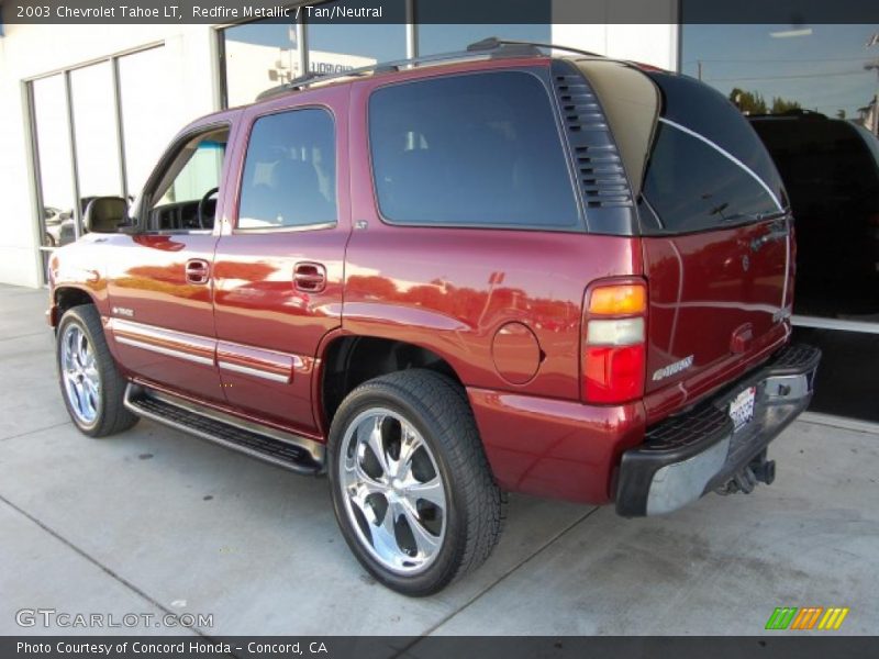 Redfire Metallic / Tan/Neutral 2003 Chevrolet Tahoe LT