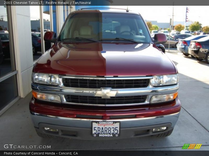 Redfire Metallic / Tan/Neutral 2003 Chevrolet Tahoe LT