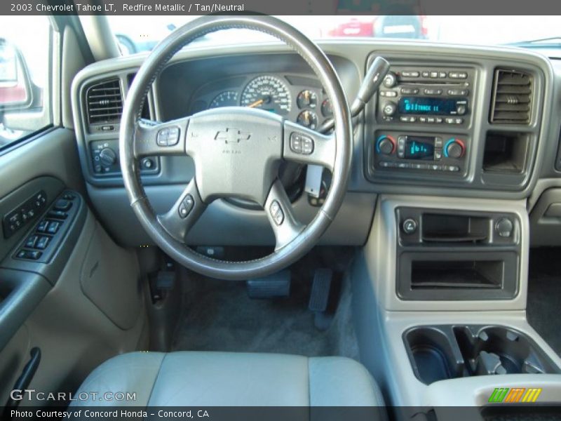 Redfire Metallic / Tan/Neutral 2003 Chevrolet Tahoe LT